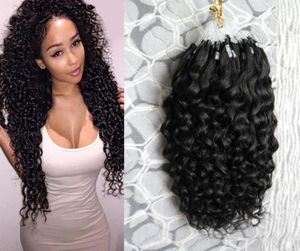Kinky Curly Micro Loop Hair Extensions 100G Remy Micro Loop Kinky Hair Pre Bonded Extension 1GS Micro Ring Hair Extensions7283408