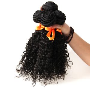 Kinky Curly Cheveux vierges brésiliens non transformés Bundles noirs naturels 400g Extensions de cheveux humains bouclés, sans perte, sans enchevêtrement