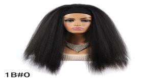 Percure de bande synthétique Straight Straight Fibre à haute température naturelle Fibre à haute température Glueless Hair Wigs pour femmes Res6201831