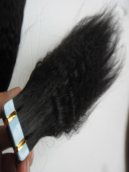 Ruban raide coque dans les extensions de cheveux rubanes cheveux humains remy sans couture 10quot26quot ruban yaki grossier dans les extensions de cheveux humains 42871545