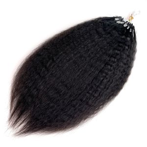 Micro ondulé Straight Wavy Liens d'extensions de cheveux 50g / lot 3 lots 100% REMY RAW Vierge Human Huving Tavore