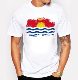 Kiribati Flag T Shirt Men Summer Sweet Short Algody Marcas de alta calidad Fashion Kiribati National Flag Tee6698051