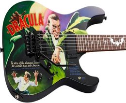 Kirk Hammett Ltd KH3 Karloff Mummy Dracula Guitare Electric Guitar Custom Airbrushed par Eye Kandi EMG Pickups Floyd Rose Trem864838