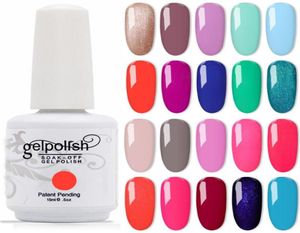 Kismart 12 Uds lote esmalte de uñas en gel remojo 369 colores 15ML esmalte en gel para salón Nail Art Varnish258b4252909