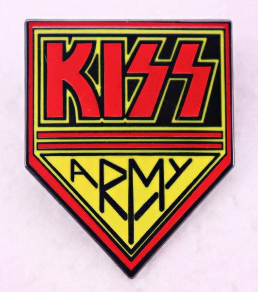 Kiss Army Brooch Fan Club Badge Schoolbag Accessories Band Music Peripheral2818183