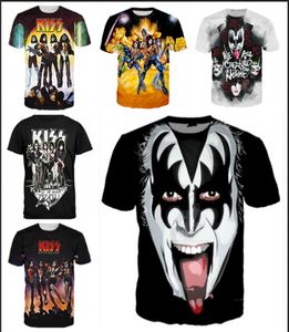 Kus band t -shirts nieuwe mode mannen dames 3d personage t -shirts casual t shirt 3D print t shirt tops dc0813713141