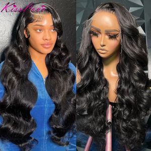 Kiss Love Body Wave 13x413x6 HD Lace Front Haren Haarpruiken Glueless pruik Pre Plucked 5x5 Sluiting 360 Frontal 240419