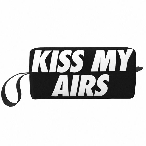 Kiss My Airs Sac de maquillage pour femmes Voyage Organisateur cosmétique Fi Sacs de toilette de stockage Dopp Kit Case Box 46ZF #