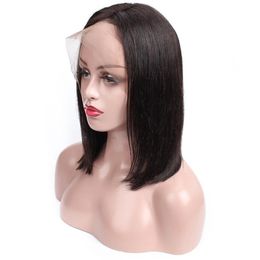 KISSHAIR korte Bob pruik 4x4 13x4 kant frontale menselijk haar pruiken 8 10 12 14 inch remy Indiase Braziliaanse Maleisische haar voor women2490