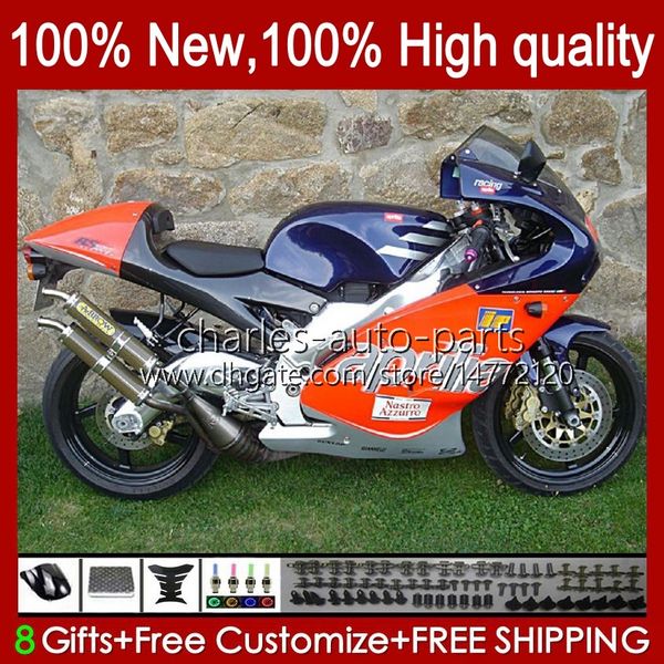 Kit carrosserie Pour Aprilia bleu argenté RSV125RR RSV RS 125 R RR 125RR 99-05 36No.6 RS-125 RS4 RSV125 RS125 99 00 01 02 03 04 05 RSV-125 1999 2000 2001 2002 2003 2004 2005 Carénage