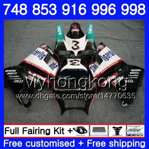 Kit Pour DUCATI 748S 748 853 916 996 998 S R 94 99 00 01 02 327HM.40 853S 916R 996R 998S 748R noir blanc 1994 1999 2000 2001 2002 Carénage