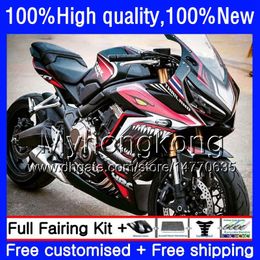 Kit voor HONDA CBR 650 F CBR-650F 2011 2012 2013 2014 Shark Rood 2015 53HM.30 CBR 650F CBR650 F CBR-650 CBR650F 11 12 13 14 15 16 Valerijen