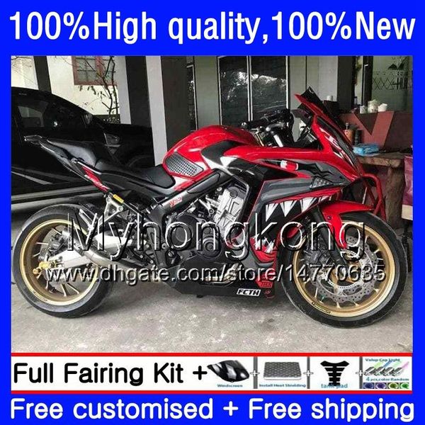 Kit Pour HONDA CBR 650 F CBR-650F 2011 2012 2013 2014 2015 53HM.35 CBR 650F Requin poisson CBR650 F CBR-650 CBR650F 11 12 13 14 15 16 Carénages