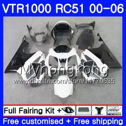 Kit Pour HONDA VTR 1000 RC51 2000 2001 2002 2003 2004 2005 2006 usine blanc 257HM.29 RTV1000 SP1 SP2 VTR1000 00 01 02 03 04 05 06 Carénage