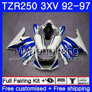 Kit pour YAMAHA TZR250RR RS TZR250 92 93 94 95 96 97 245HM.47 TZR 250 3XV YPVS TZR 250 1992 1993 1994 1995 1996 1997 Carénage à cadre chaud bleu