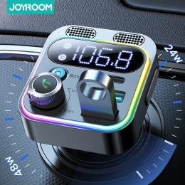 Kit Joyroom Bluetooth 5.3 FM -zender voor auto Stronger Dual Mics Deep Bass Sound 48W PDQC3.0 Fast Car Charger Bluetooth -adapter