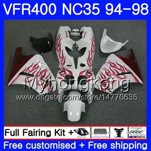 Kit Flammes rouges chaudes Pour HONDA RVF400R V4 VFR400R 1994 1995 1996 1997 1998 270HM.41 VFR400 RVF VFR 400 R NC35 VFR 400R 94 9596 97 98 Carénage