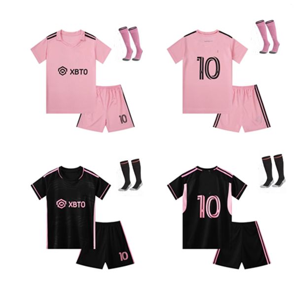 Kit de camiseta de fútbol para hombres + niños traje de entrenamiento de fútbol 23 24 camisetas de fútbol MiaMi Soccer Jerseys MLS Football 2023 2024 MESSIS Home Away