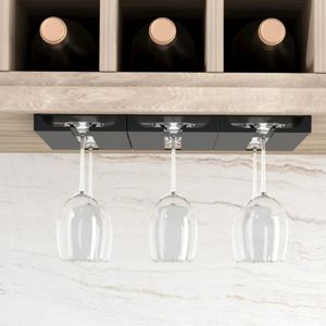 Accessoires de cuisine support mural pour verres à vin classification des verres à pied support de tasse en verre suspendu organisateur de placard sans poinçon
