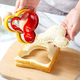 Keuken bakgereedschap sandwich snijder en sealer set voor kinderen kinderen diy maken koekjes schimmel pancake maker embosser voedselvormen