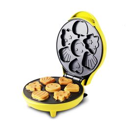 Keukenbroodmaker 220V mini elektrische walnootcake automatische moer wafelmachine zand ijzer broodrooster bakken ontbijt pan oven 230222