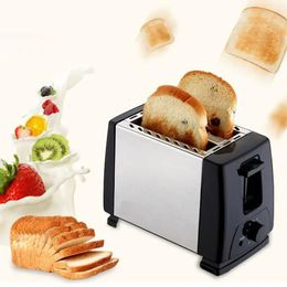 Máquina para hacer pan de cocina Tostadora automática Desayuno de 2 rebanadas Máquina para hacer arena Herramienta de cocina Tostadora de pan de calentamiento rápido Preparación de desayuno para el hogar 231216