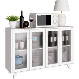 Keukenbuffet server tabel accent sideboard kast server buffet console tabel met deuren kast display eetkamer huis