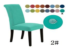 Fundas para sillas de cocina, fundas para sillas impermeables elásticas para el hogar y el comedor, 30 colores 2196200