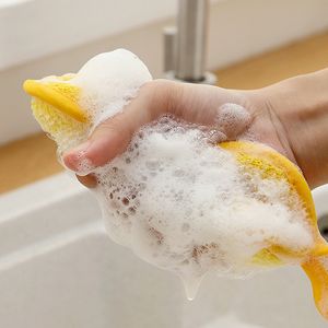Nettoyage de cuisine Sclugage Éponges réutilisables Sponge à épurateur microfibre non nugage