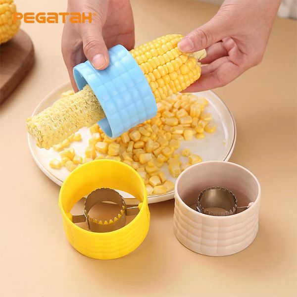 Kitchen Corn Stripper Peeler Cob Cutter Thresher Corn Stripper Fruit Veget Tools Gadgets Gadgets ACCESSOIRES COB REPLOVER