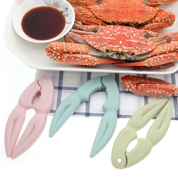 Artisanat de cuisine craquelins de fruits de mer en plastique crabe homard craquelin outils de fruits de mer pince à noix craquelin de noix 3 couleurs