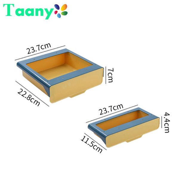 Dusinet de rangement de placard de cuisine accroché organisateur de rangement collant de bureau de bureau de bureau de bureau