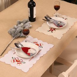 Ensemble de couverts de cuisine, porte-vaisselle, sac, décorations de noël, fête Festive, ornement de noël pour table de maison