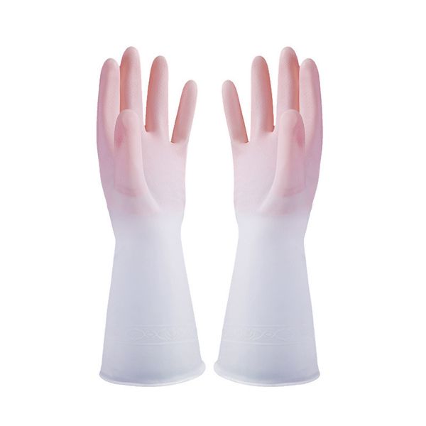 Gants de vaisselle de cuisine en caoutchouc imperméable à l'eau propre et durable vêtements de lavage de vaisselle gants de nettoyage des tâches ménagères gant HY0443