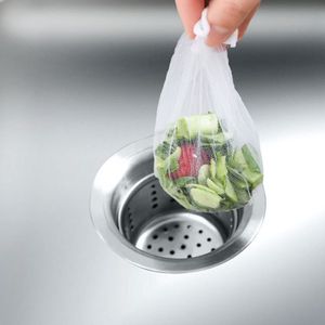 Keuken Disposable Take Out Containers Under-Sink Countertop Filtration Reinigingsbenodigdheden Opbergzakken 100 stks / partij Draagbare Lekige Filterzak Garbage 9 * 9cm