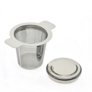 Kitchen Drinkware Mesh Reusable Tea Infuser Strainer Teapot Stainless Steel Loose Tea Leaf Spice Filter LX2467