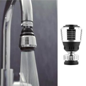 Grifo de cocina bubbler360 grados burbujeador de agua cabeza giratoria ahorro grifo aireador conector difusor boquilla filtro malla adaptador