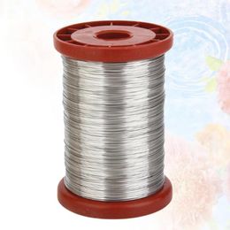 Robinets de cuisine 1 pièce 500g | Rouleau de fil en acier inoxydable pour apiculture, fournitures de cadre de ruche, fer de ruche (argent)