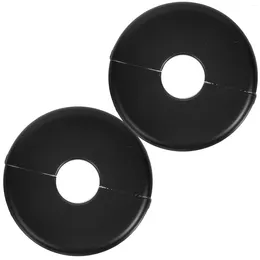 Robinets de cuisine 2 pièces couvre-tuyaux d'eau bride de douche plaques décoratives plomberie de forme ronde pour murs en plastique