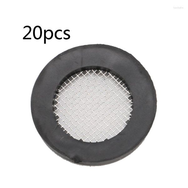 Grifos de cocina 20 PCS Manguera Lavadora Sello O Anillo Junta Red de filtro de acero inoxidable para jardín de 1/2 pulgada y grifo de agua