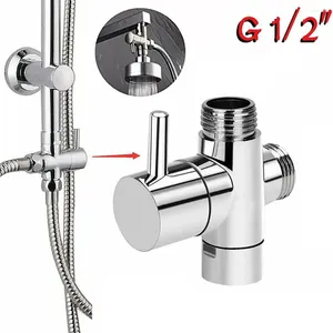 Robinets de cuisine, adaptateur en T à 3 voies, bain 1/2, pomme de douche, déviateur, convertisseur ABS pour toilettes, Bidet, salle de bains