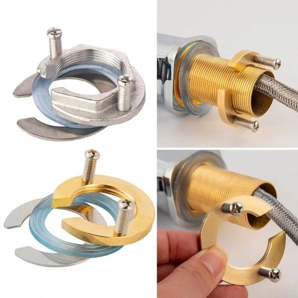 Grifos de cocina 31 mm Grifo Contratuerca Tipo C Fijación Arandela antiaflojamiento Reemplazo de un solo orificio Kit de accesorios de fijación para fregadero de lavado