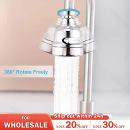 Grifos de cocina de 360 grados de grifo de 360 grados Ayerator ajustable de tres modos del filtro de rociador difusor de agua que ahorra agua con conector de extensión