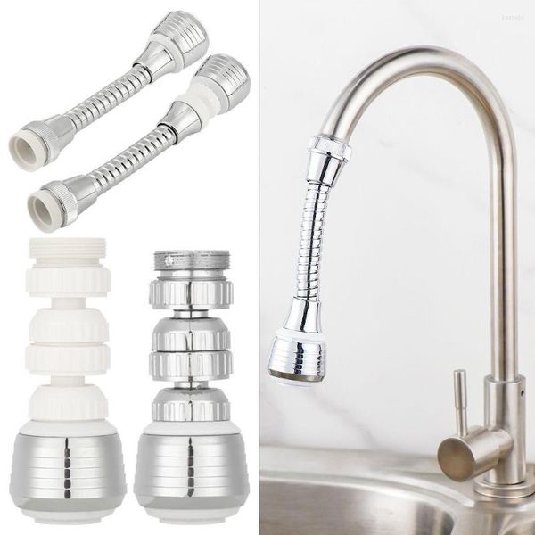 Grifos de cocina Boquilla de grifo flexible de 360 grados Fregadero Rociador de agua Out Pequeño multifunción Spin Accesorios sólidos