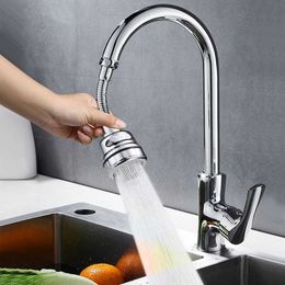 Keukenkranen 360 Roterende keukenkraan Extender Hogedruk kraan Airator Water Saving Tapmondstuk Adapter Douche kraan Sink -accessoires J230303