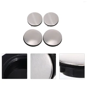 Robinets de cuisine 4pcs en acier inoxydable lavabo à lavabo à robinet de robinet Pouchons couvercles accessoires