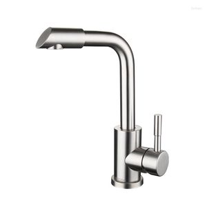 Robinets de cuisine Basin Basin Taps 360 ﾰ Évier de robinets en acier inoxydable rotatif pour barre de vanité de salle de bain