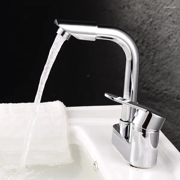 Grifos de cocina, grifo de lavabo de baño, 2 orificios, accesorios de baño de acero inoxidable 304, cartucho duradero cepillado