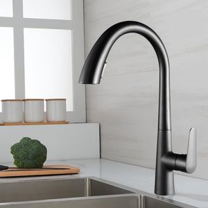 Keuken Kranen Zwart Trek Wastafel Kraan Twee Model Stream Sproeier Nozzle Rvs Koud Water Mengkraan Dek