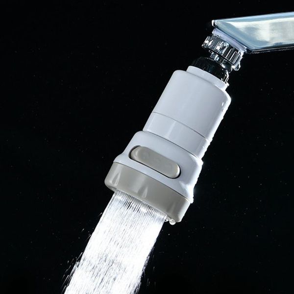 Robinets de cuisine peuvent tête de pulvérisateur de robinet rotatif réglable robinet anti-éclaboussures douche buse de filtre d'économie d'eau